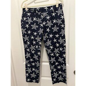 Vineyard Vines By Shep And Ian Cove Capri Size 10 Women’s Navy Starfish NWT